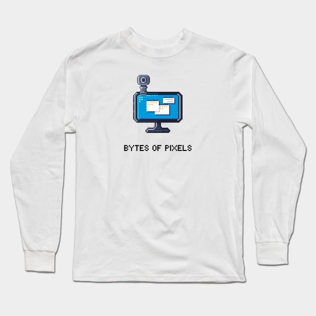 Pixel Fusion: Bytes of Pixels Long Sleeve T-Shirt by PixelwearStore